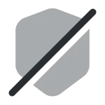 Shield Slash SVG Icon